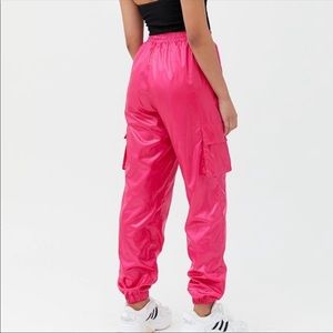 Pink Shiny Wind Pants